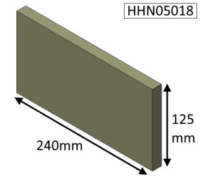 HHN05018 PARKRAY / HUNTER Rear Brick  |  Herald 5 Inset  |  Consort 5 Inset